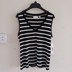 Cyrus The Contrast Stripe Knit Tank Size M